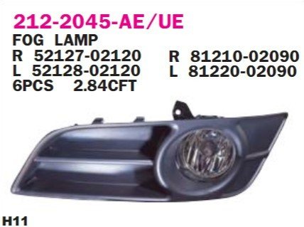 TOYOTA COROLLA (E12) HB SİS FARI SAĞ 04-06 Benzin-Dizel