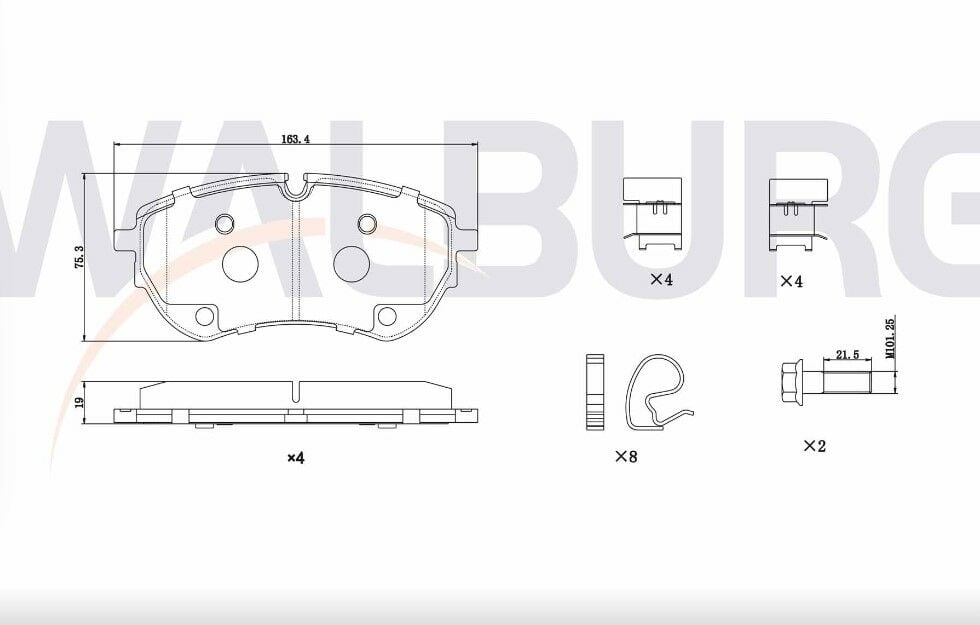 VOLKSWAGEN AMAROK 3.0 TDI V6 2017- FREN BALATA ON