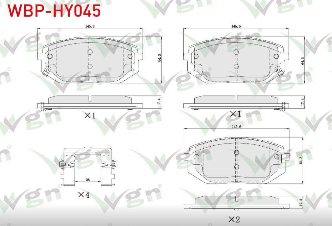 HYUNDAI TUCSON IV 2020-/ IONIQ 2020- FREN BALATA ON IKAZLI