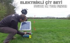 20 W Güneş Panelli Elektrikli Çit Sistemi