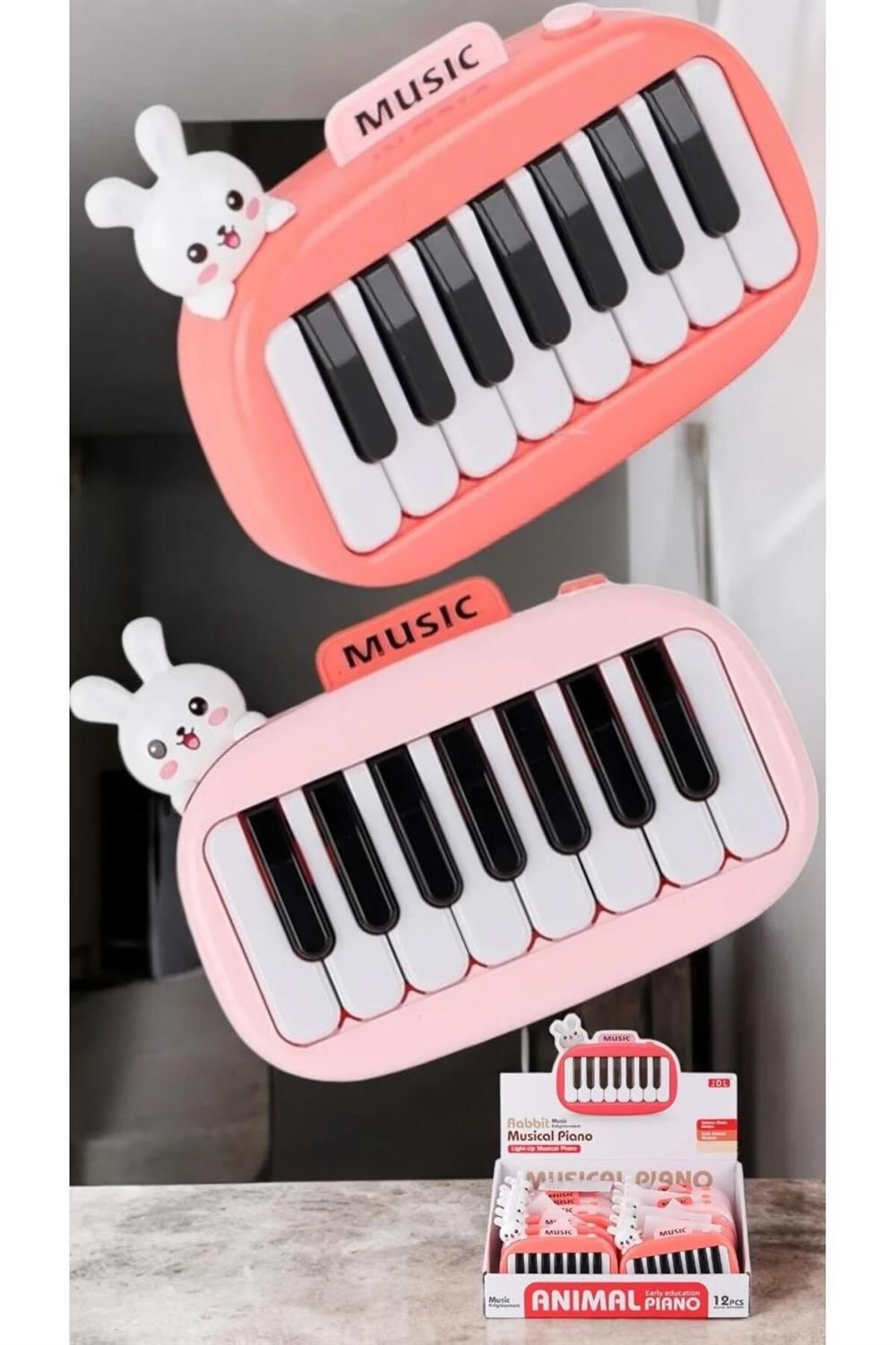 8896-1B KUTUDA 12Lİ PİLLİ PİANO -CN