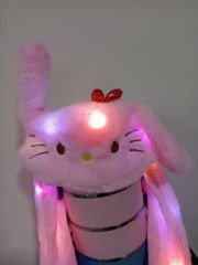 Hello Kitty Peluş Şapka Işıklı Kulakları Oynar