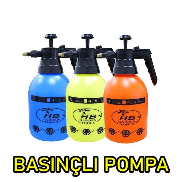 Basınçlı İlaçlama Pompası 2 Litre Çiçek Su Bitki Sulama