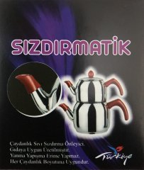 2'li Sızdırmaz Matik Silikon Çaydanlık Sızdırma Önleyici Aparat