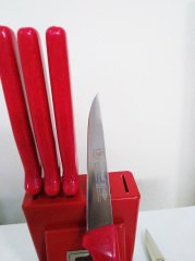 Sürmene Sürbisa 61505 Kırmızı Mini Sebze Meyve Sosis Dilimleme Bıçak Seti
