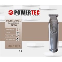Powertec TR-758 T Bıçak Saç Sakal Tıraş Makinesi