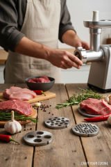 #12 Kıyma Makinesi Ayna Seti 3'lü Takım Çelik Süzgeç (6/10/20mm )