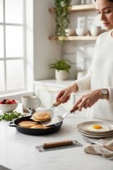 2'li Paslanmaz Çelik Mutfak Spatulası, Smash Burger, Pankek, Keskin Ağız