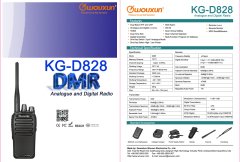 Wouxhun KG-D828 Lisanslı Dijital Amatör El Telsizi Profesyonel DMR