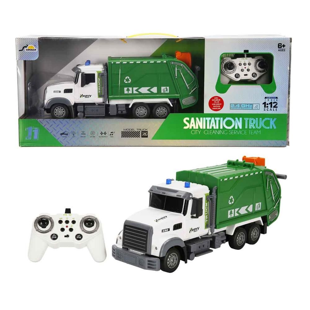 S00005091 R/C ÇÖP KAMYONU 1/12 SES/IŞIK 3.7V 2.4G