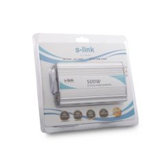 S-link SL-INV2450 500W DC24V-AC230V USB 2A İnverter Dönüştürücü 24V to 220V