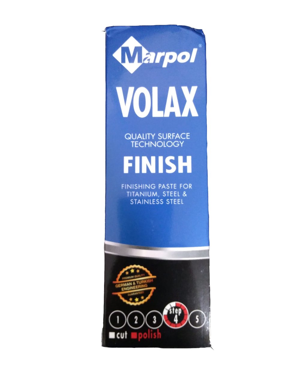Marpol Volax Finish Polisaj Cila Çelik Titanyum İçin Parlatıcı Metal Cilası