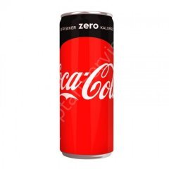 Coca Cola Zero Şekersiz 330 ml Kutu 24 Adet