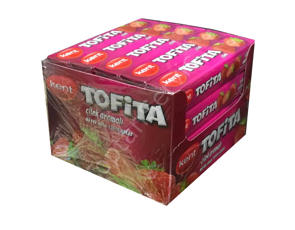 Tofita Çilek Aromalı Şeker 20 Adet