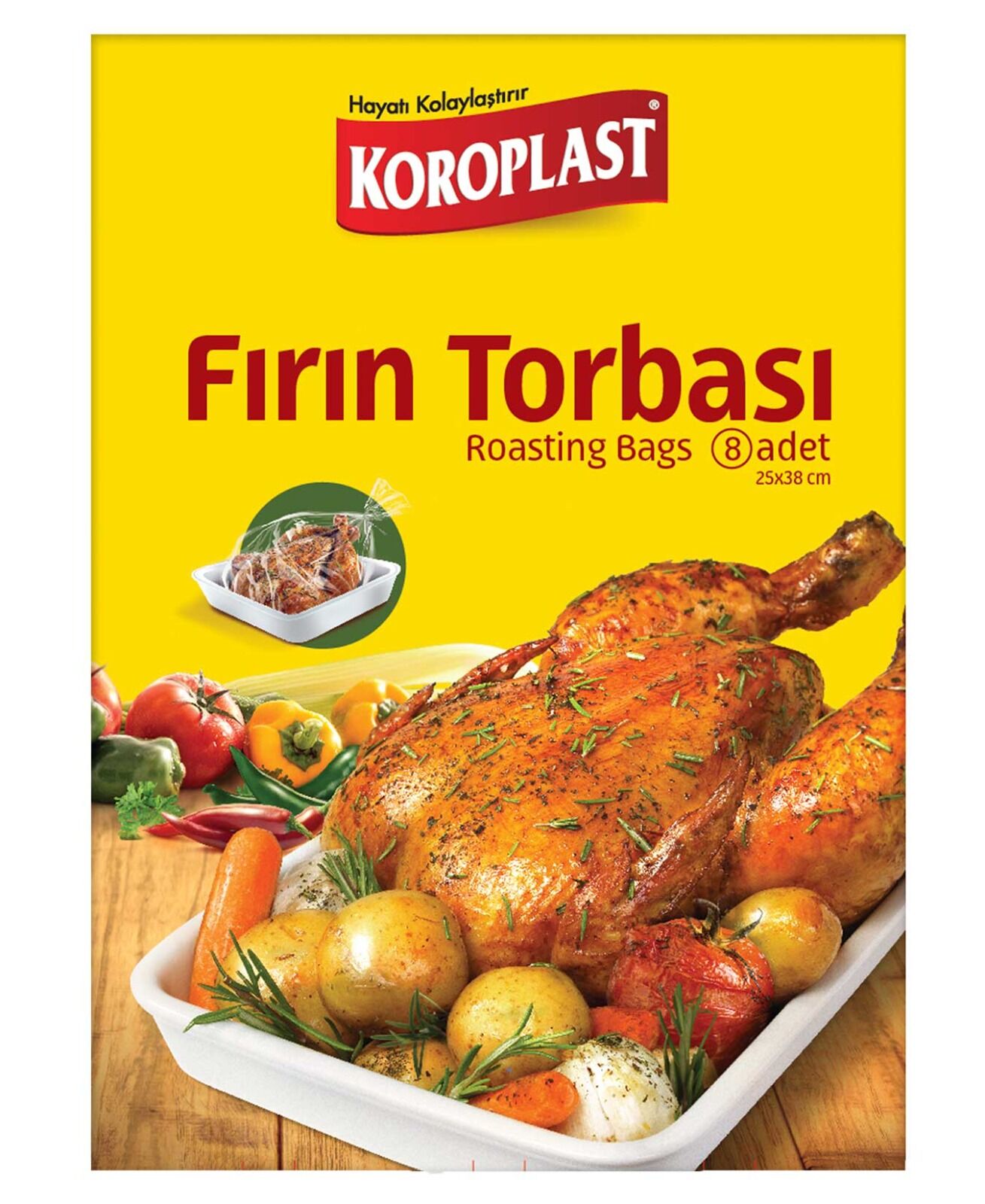 Koroplast Fırın Torbası 25x38cm 8 li