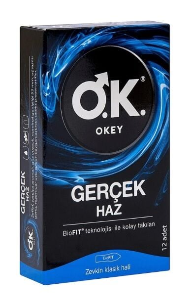 Okey Prezervatif  Gerçek Haz 12 li