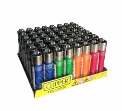 Clipper Micro Parlak Renkli Taşlı Çakmak 48 Adet 3147
