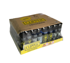 Clipper Pocket Renkli Taşlı Çakmak 48 Adet 9221