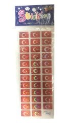 Stickers TÜRK Bayraklı Emojili 1 Paket