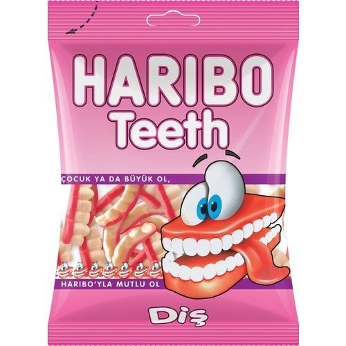 Haribo Teeth Çılgın Dişler Jelibon 80 gr 1 Adet