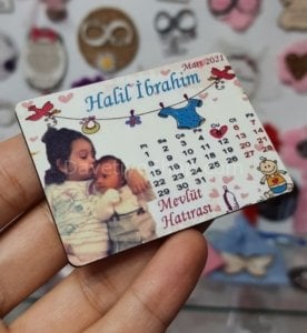 50 Adet Ahşap Magnet