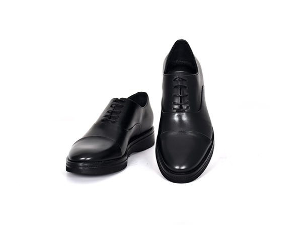 TNL 3159 Siyah Antik Deri Eva Taban Bağcıklı Model Erkek Ayakkabı