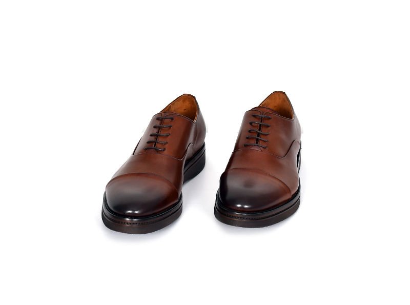 TNL 3159 Kahverengi Antik Deri Eva Taban Bağcıklı Model Erkek Ayakkabı