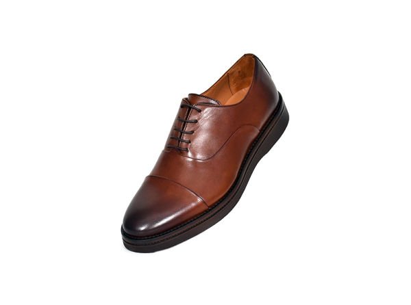 TNL 3159 Kahverengi Antik Deri Eva Taban Bağcıklı Model Erkek Ayakkabı