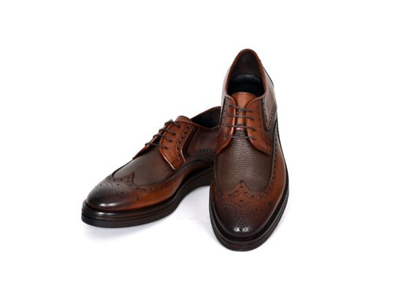 TNL 1615 Kahverengi Antik Deri Eva Taban Oxford Model Erkek Ayakkabı