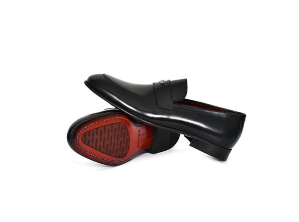 BOT 1501 Siyah Hakiki Deri Microlight Taban Mokasen Erkek Ayakkabı