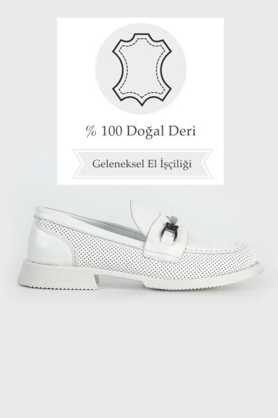 KADIN BEYAZ LOAFER