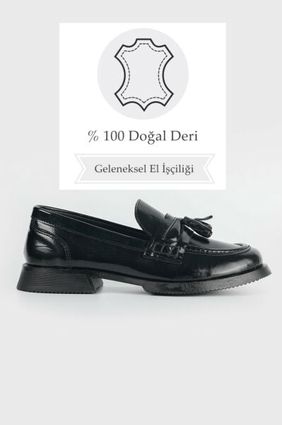 KADIN SİYAH LOAFER