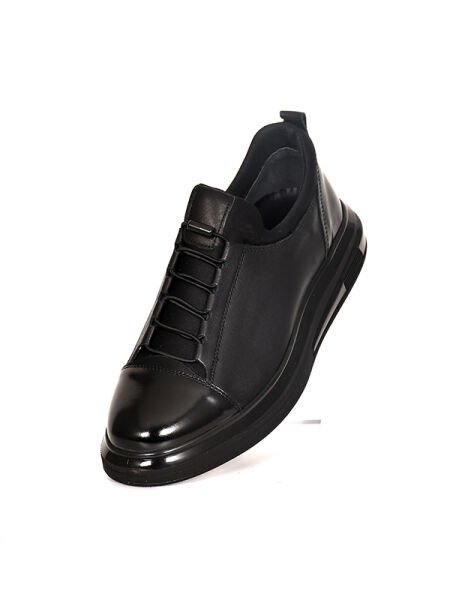 TNL 2045 Siyah Antik Garni Rugan Deri Erkek Ayakkabı