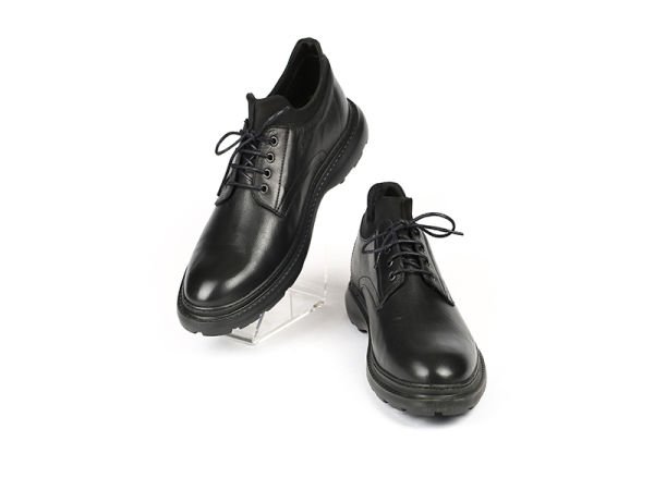 TNL 235277 Siyah Antik Deri Eva Taban Erkek Ayakkabı