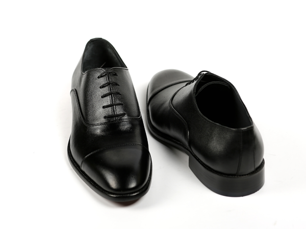 TNL 0166 Siyah, Napa Deri, Hakiki Kösele, Bağcıklı Erkek Ayakkabı