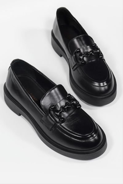 KADIN SİYAH LOAFER