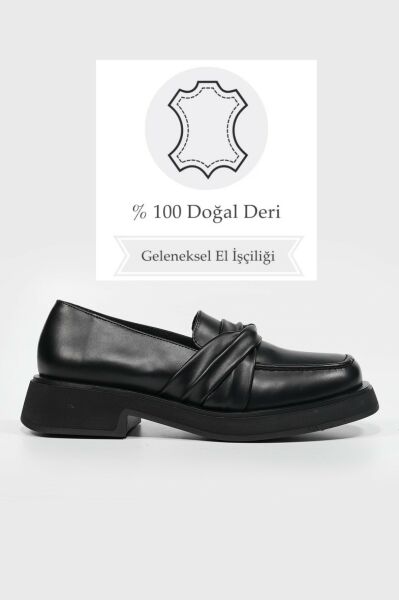 KADIN SİYAH LOAFER