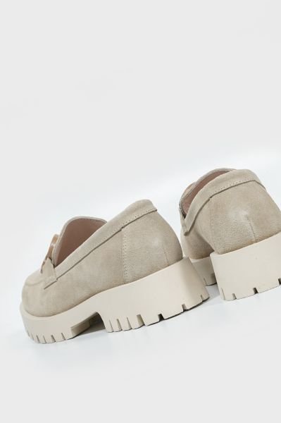 KADIN BEJ SÜET LOAFER