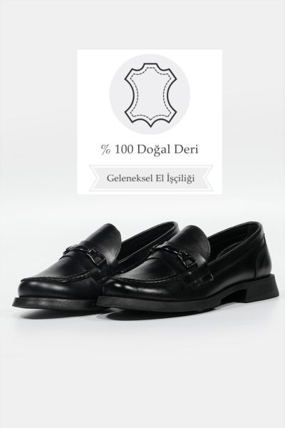 KADIN SİYAH LOAFER