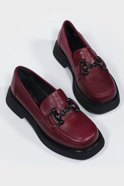 KADIN BORDO LOAFER