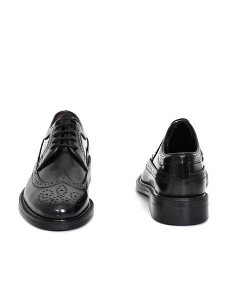TNL 906 Siyah Açma Deri, Hakiki Kösele,Gazumalı Oxford Model Erkek Ayakkabı ( 39- 47 No )
