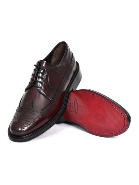 TNL 906 Bordo Açma Deri, Hakiki Kösele,Gazumalı Oxford Model Erkek Ayakkabı ( 39-47 No )