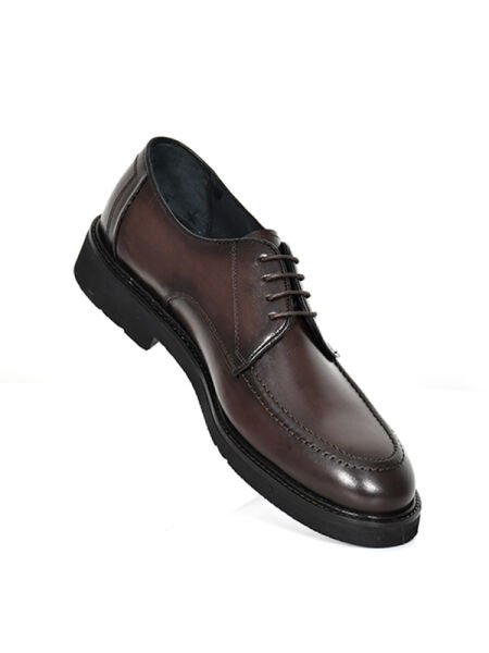 TNL 204 Kahverengi Antik Deri Eva Taban Bağcıklı Erkek Ayakkabı