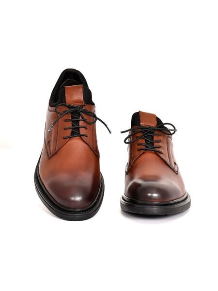 TNL 2745 Kahverengi Antik Deri Kauçuk Taban Erkek Ayakkabı