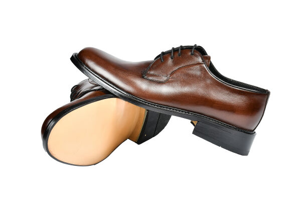 TNL 115 Kahverengi Antik Deri Kösele Erkek Ayakkabı