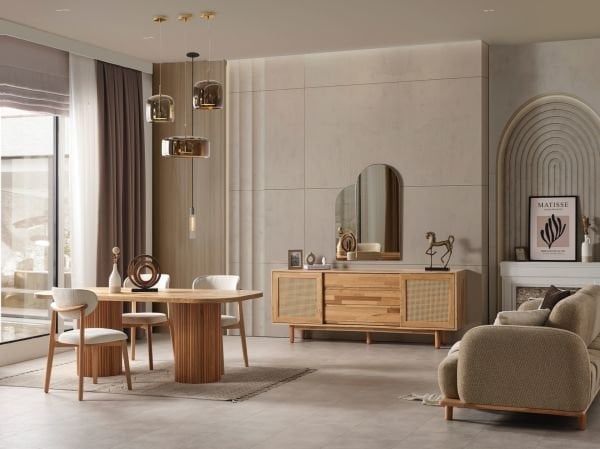 Bohemje Yemek Odası ( ovel )