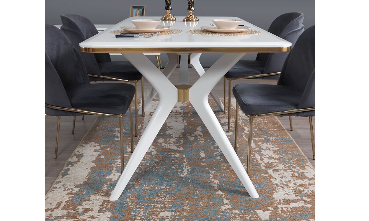 Erva Yemek  Masası(Gold)