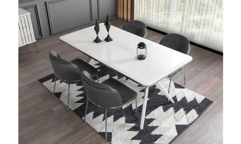 Erva Yemek  Masası(Gümüş)