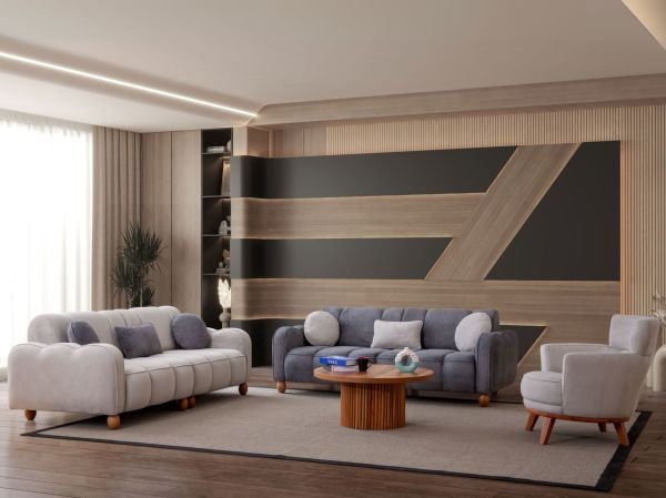 Turkuaz Koltuk Takımı (3+3+1)