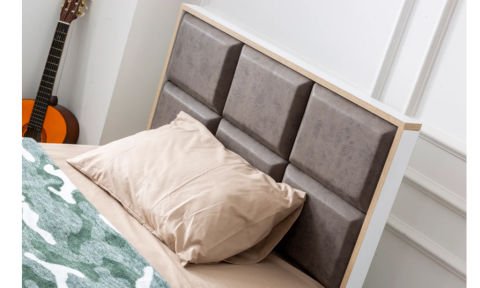 Plato Çocuk Odası 100x200 Başlıklı Bazalı Karyola